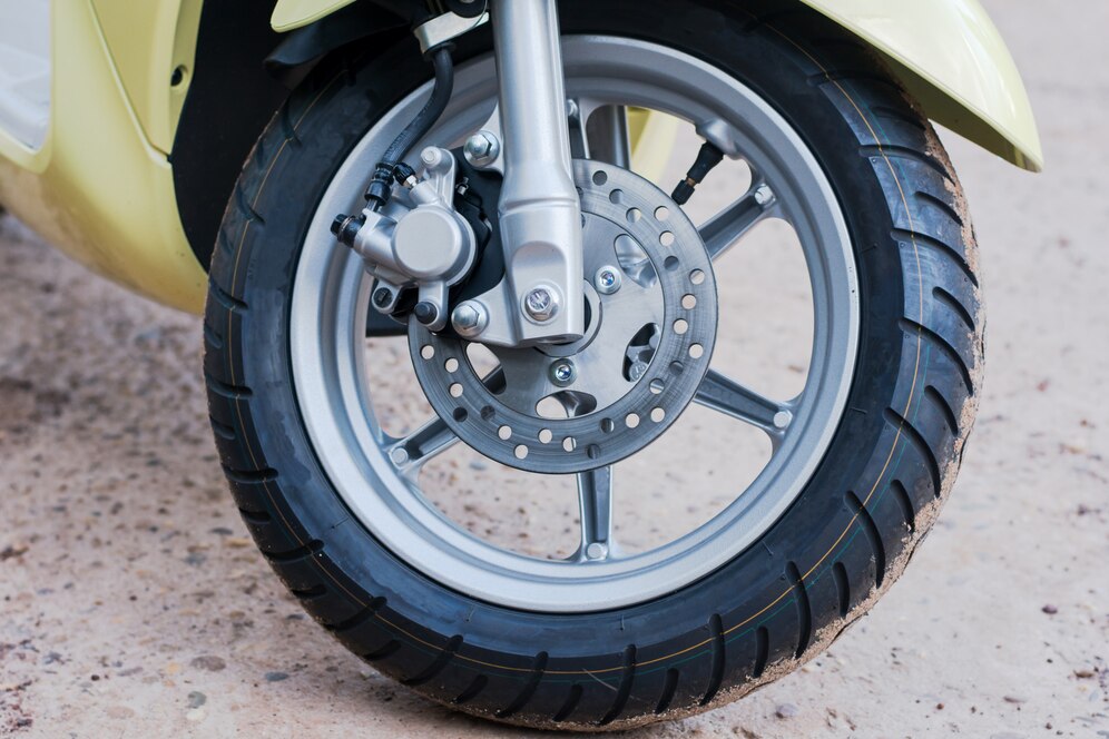 Un pneu de scooter électrique