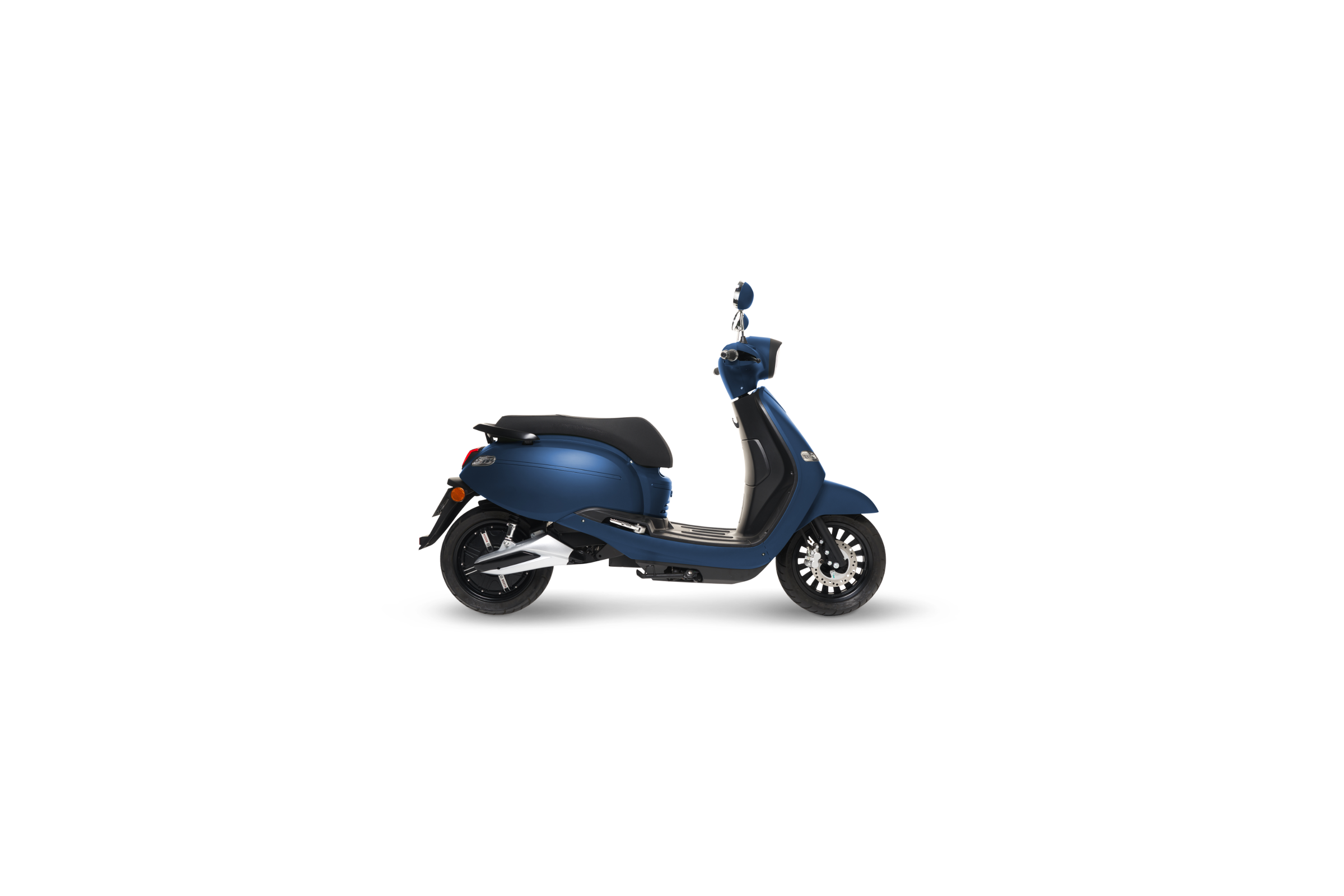 Scooter électrique Brumaire bleu avec siège noir