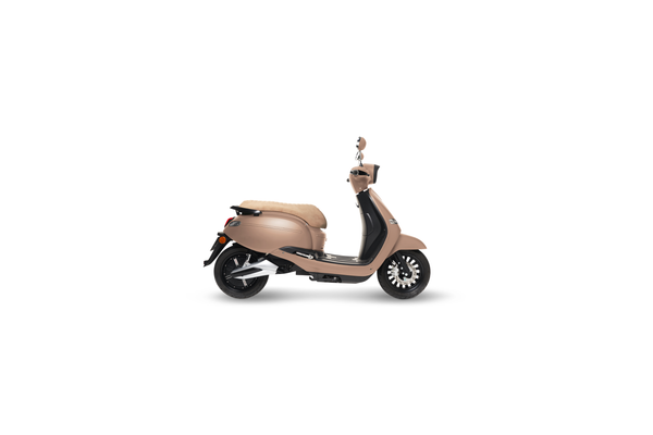 Scooter électrique Brumaire beige avec siège beige