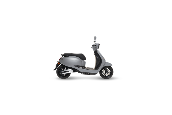 Scooter électrique Brumaire gris avec siège noir